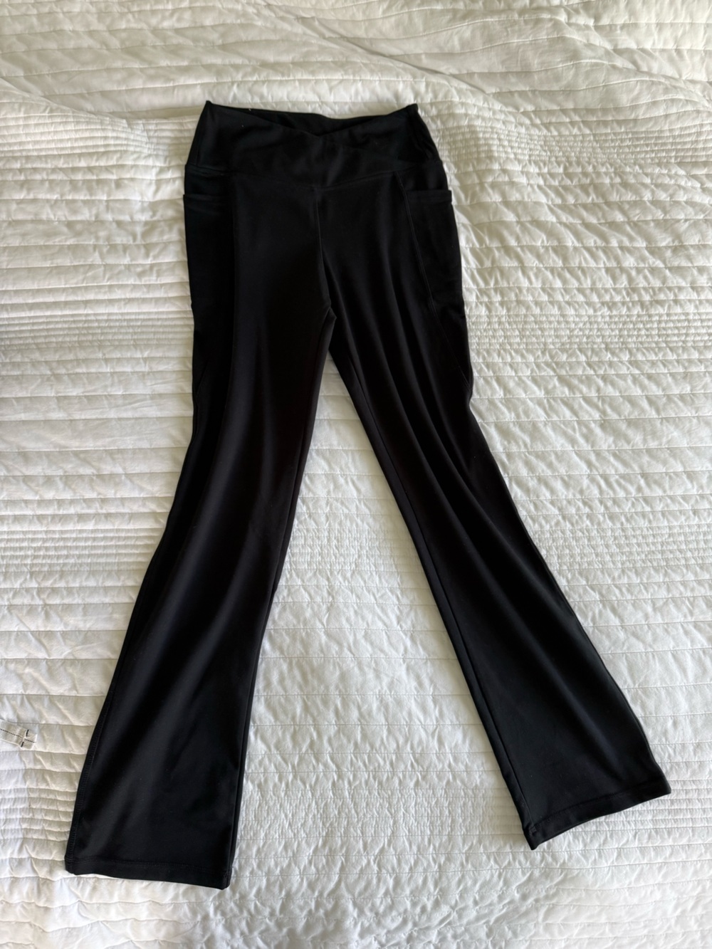 Classic Black Stretch Flare Pant